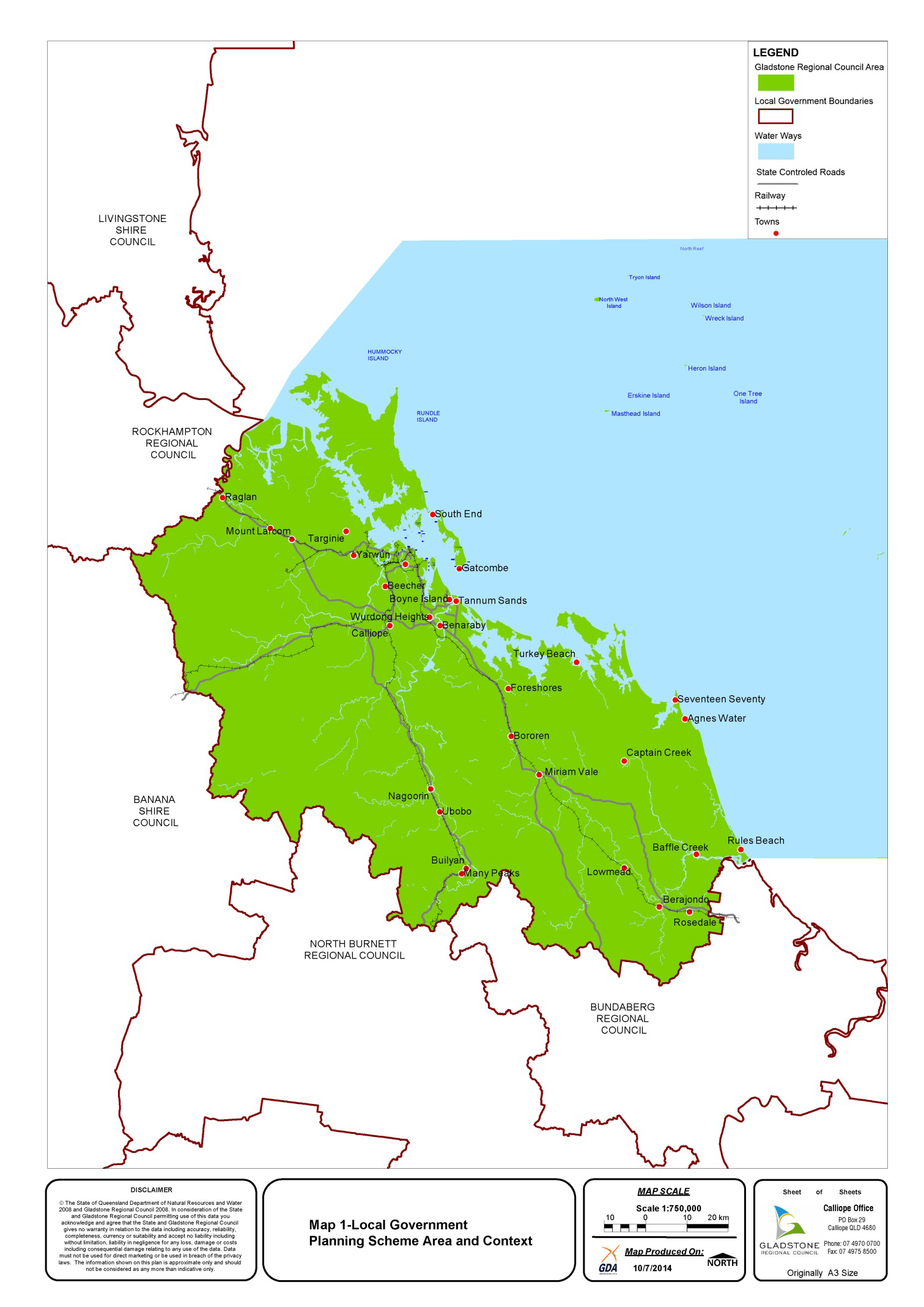 Map 1 Local Government Planning Scheme Area and Context