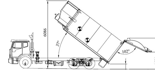 Side loading collection vehicle